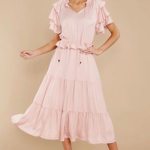 Blush / Mauve Midi Dress